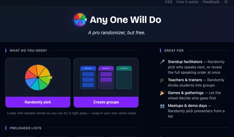 image: Any One Will Do