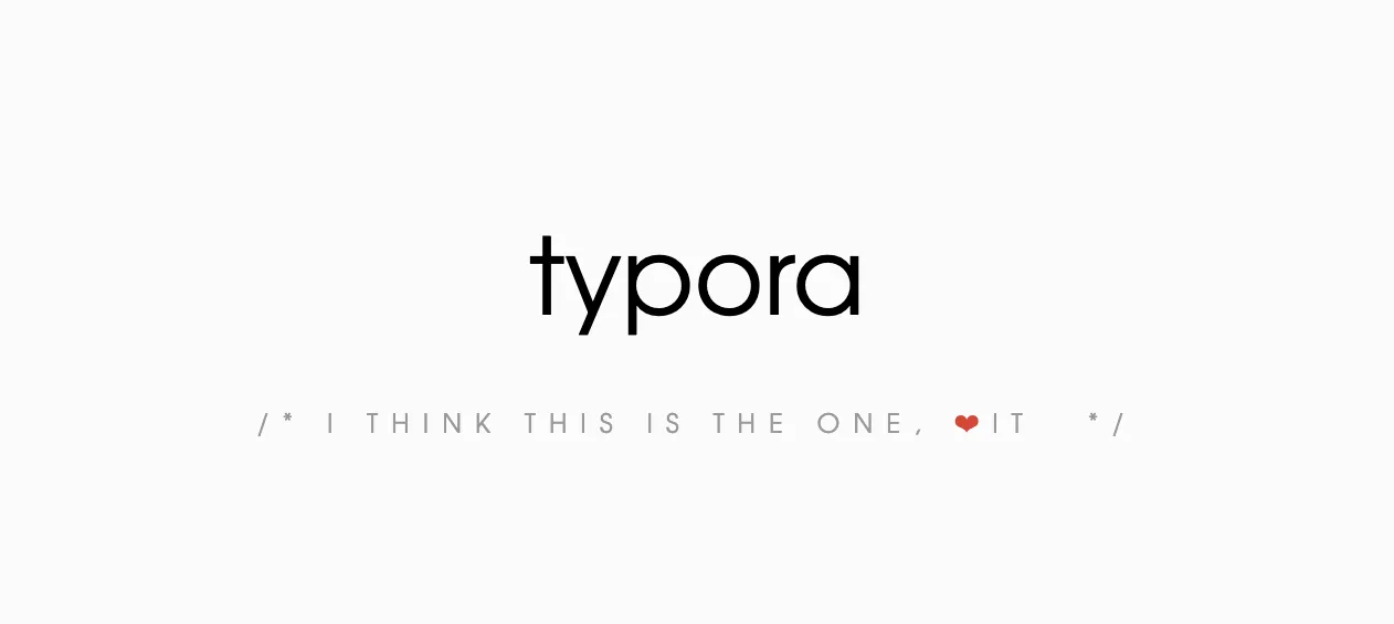 Typora Markdown Editor